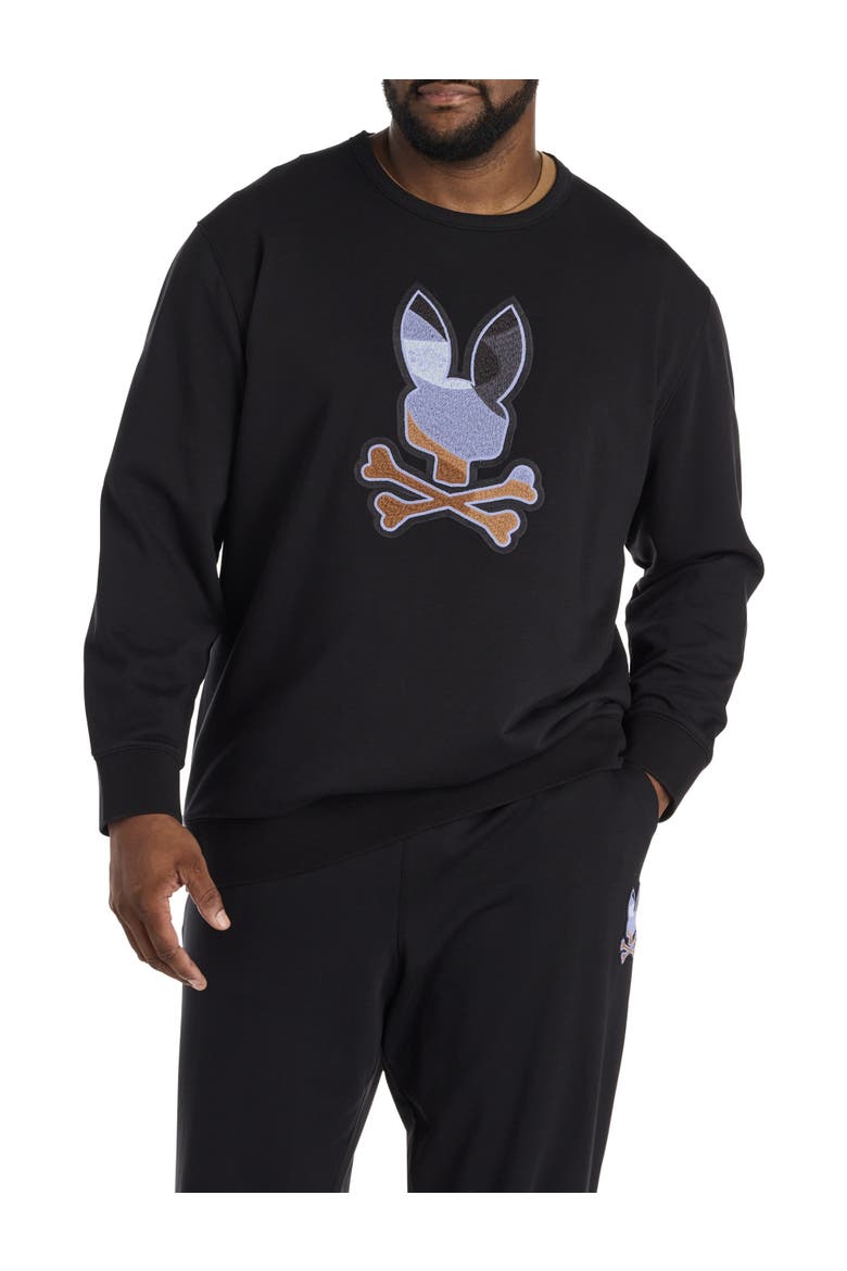 Big & Tall Dante Crewneck Sweatshirt, Main, color, BLACK