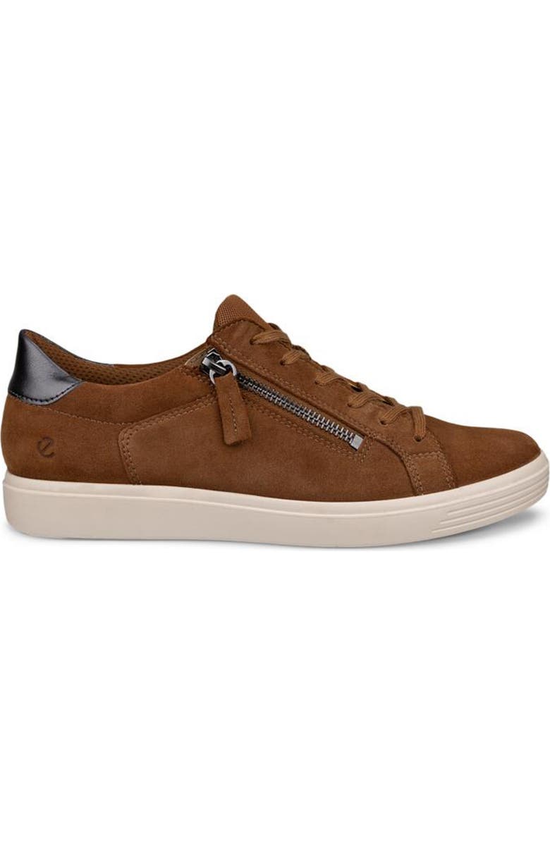ECCO Classic Zip Sneaker, Alternate, color, Camel/ Pure Silver