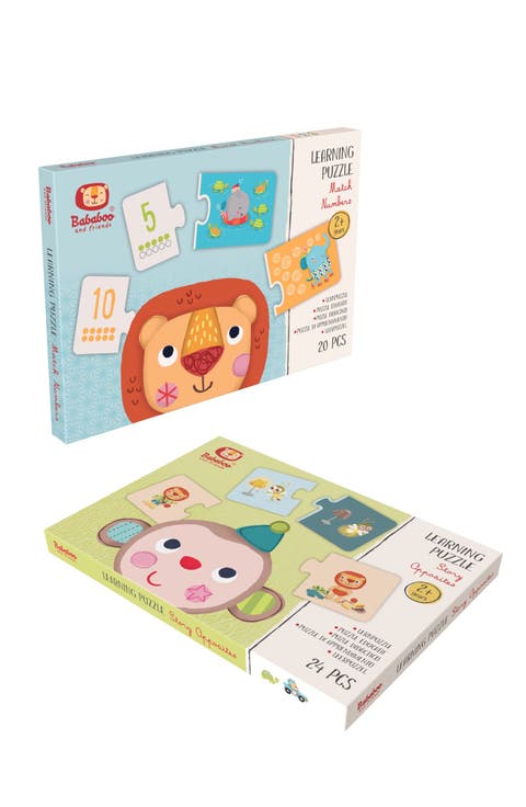 Match Numbers & Opposites Learning Puzzle Set