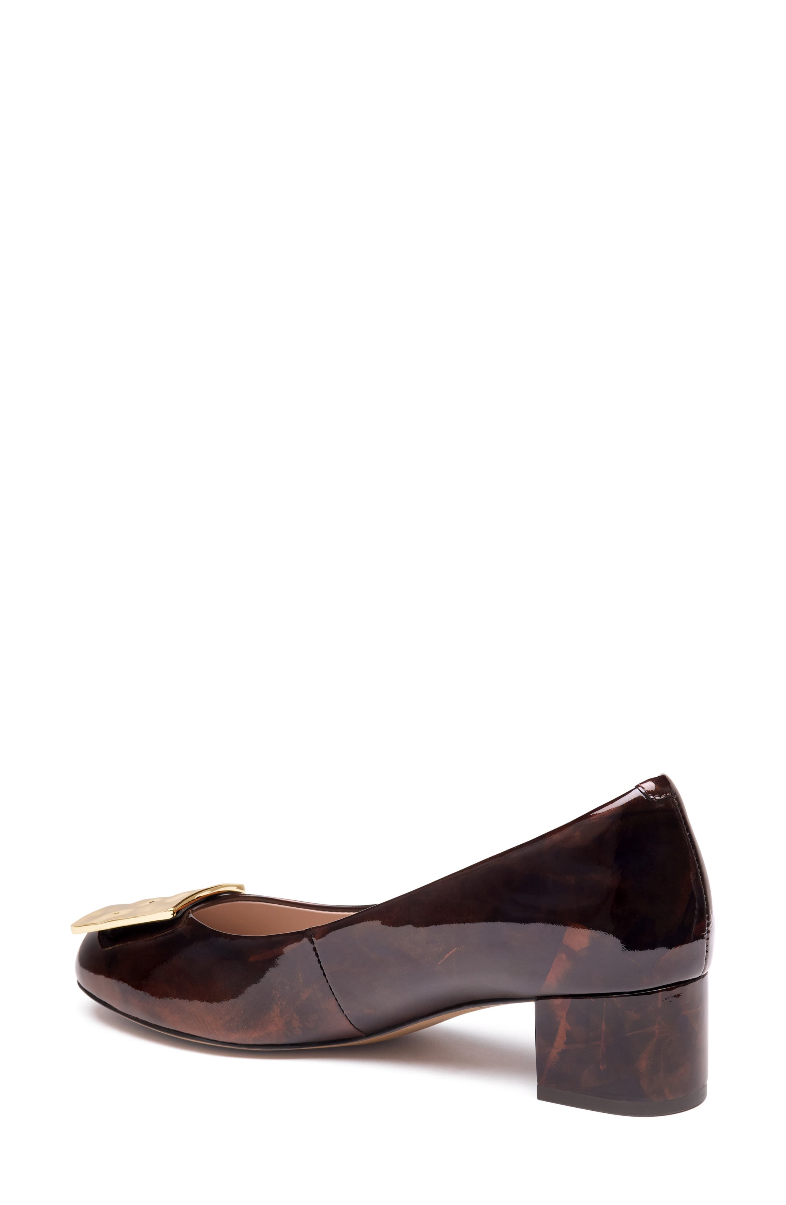 Sienna Pump, Alternate, color, DARK BROWN LEATHER