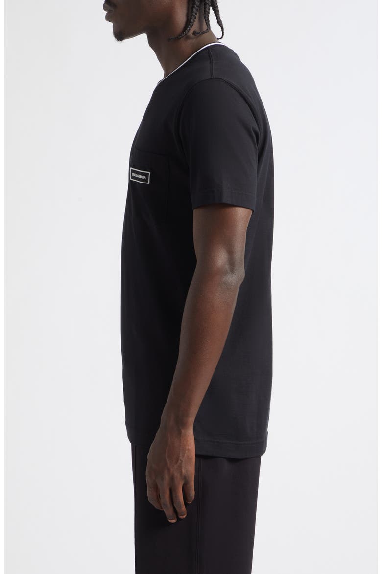 Logo Patch Pocket T-Shirt, Alternate, color, NERO