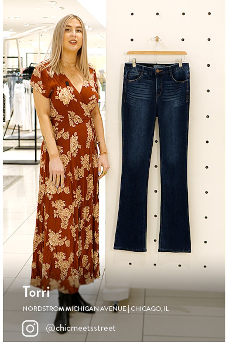 'Ab'Solution Brittany High Waist Itty Bitty Bootcut Jeans video