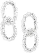 Tasha Crystal Pavè Link Drop Earrings