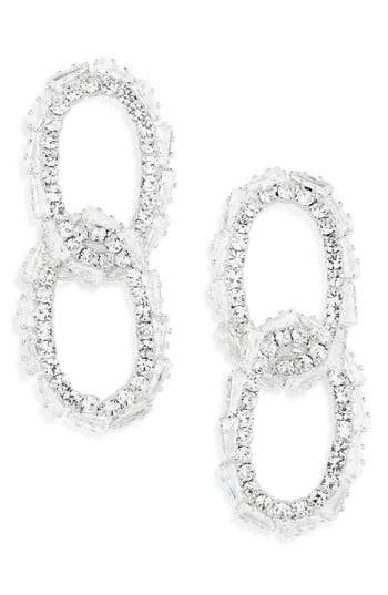Tasha Crystal Pavè Link Drop Earrings