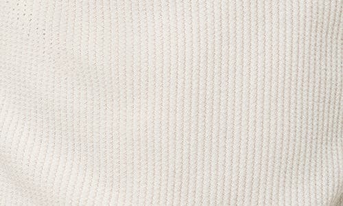 Mango Rib Knit T-shirt In White