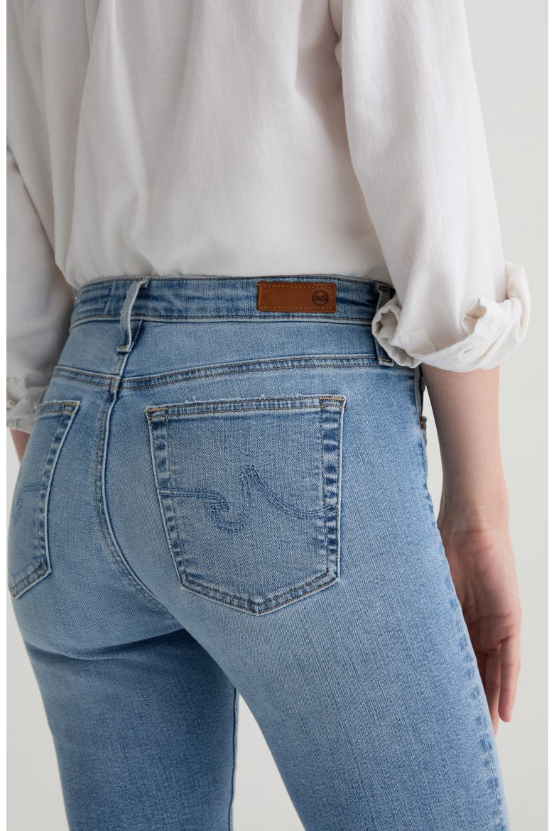 Farrah Mid Rise Crop Bootcut Jeans, Alternate, color, MARINA BLUE