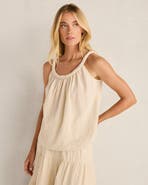 Haven Well Within Organic Cotton Gauze Braided Top