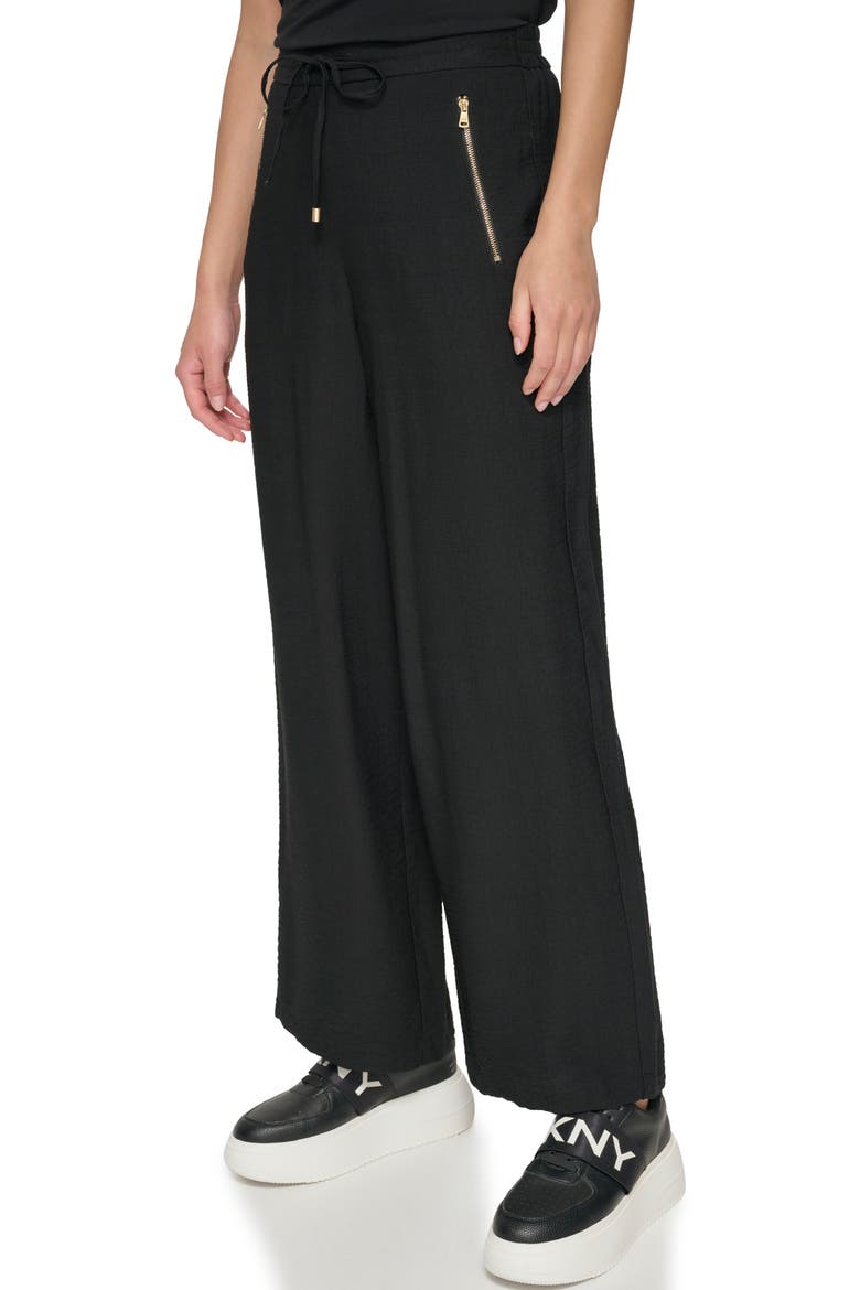 Drawstring Pants, Alternate, color, BLACK