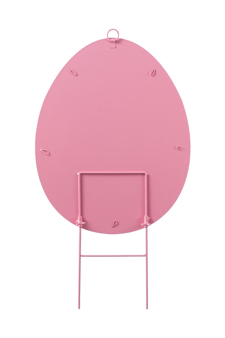 24"H Easter Metal Egg Yard Stake, Alternate, color, Pink