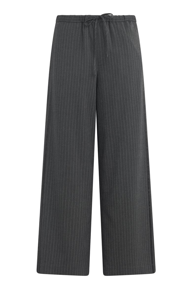 The Tina Pinstripe Track Pants, Alternate, color, CHARCOAL PINSTRIPE