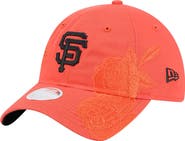 New Era Women's New Era Orange San Francisco Giants Roses 9TWENTY Adjustable Hat