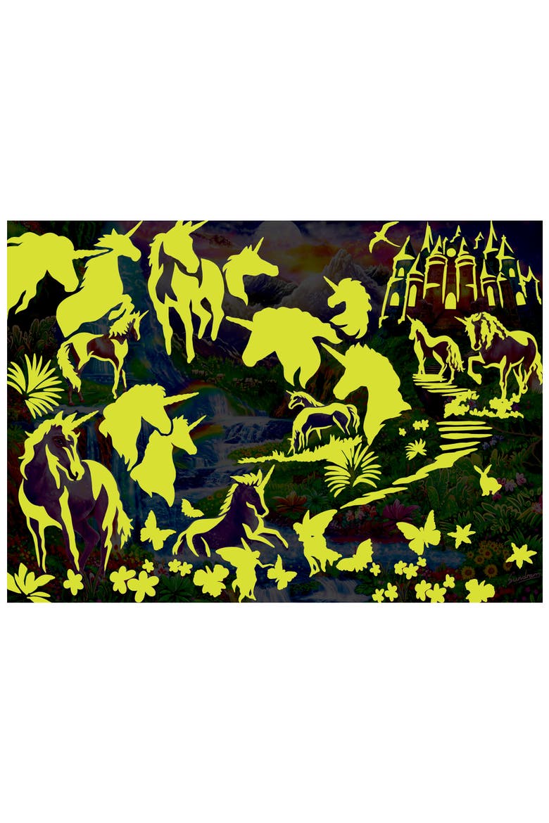 Unicorns Retreat 500 Piece Jigsaw Puzzle, Alternate, color, Multicolor