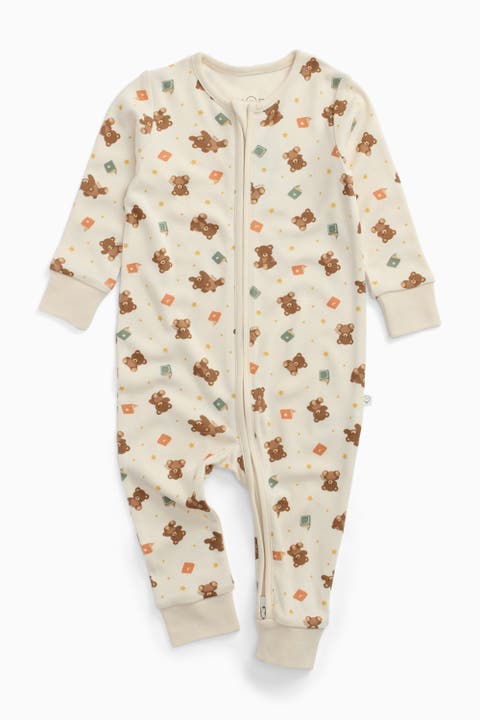 Teddy Bear Two Way Zip-Up Romper (Baby)