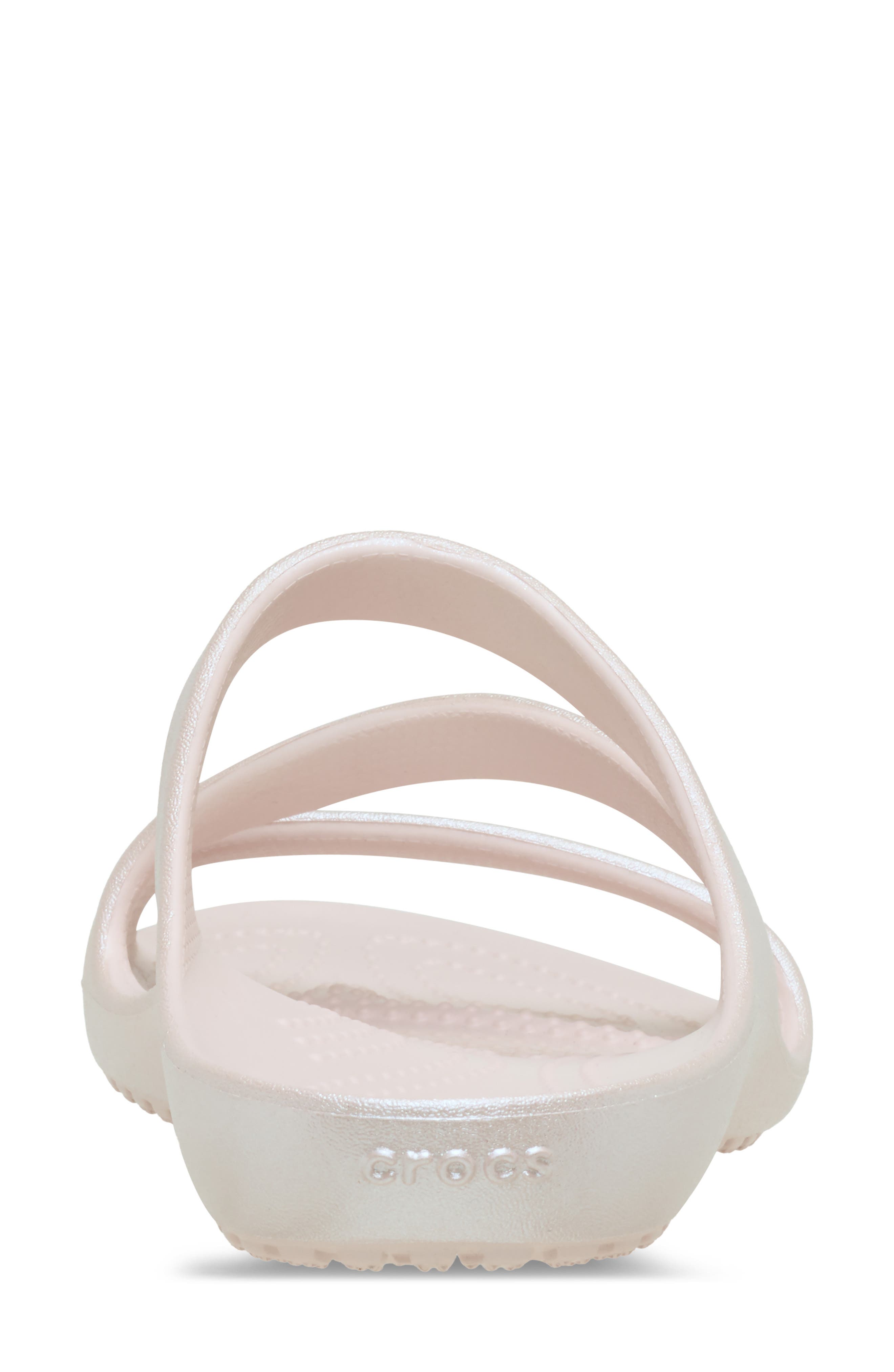 CROCS Kadee II Shimmer Slide Sandal, Alternate, color, Quartz