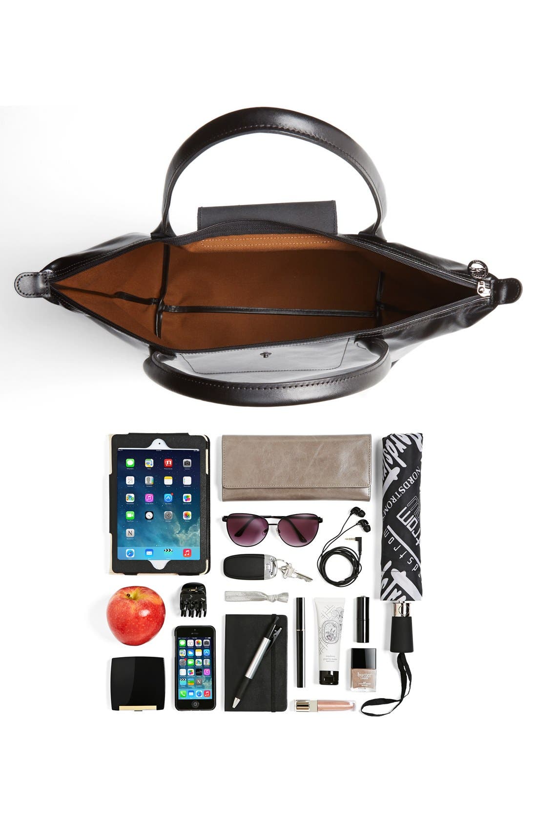 Longchamp 'LM Metal' Shoulder Tote, Alternate, color, 