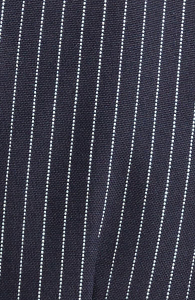 Thom Browne Pinstripe High Twist Wool Sport Coat, Alternate, color, Navy