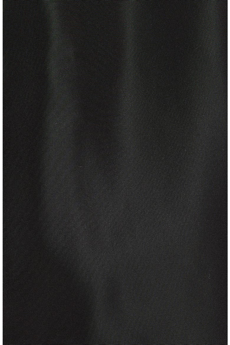 Hooded Cinch Waist Rain Jacket, Alternate, color, BLACK