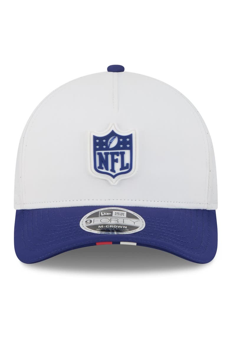 New Era Men's New Era White/Navy 2025 NFL Training Camp A-Frame 9FORTY Adjustable Hat, Alternate, color, White