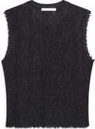 Helmut Lang Raw Edge Linen Blend Sweater Tank