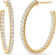 Bony Levy Audrey 18k Gold Diamond Inside-Out Hoop Earrings