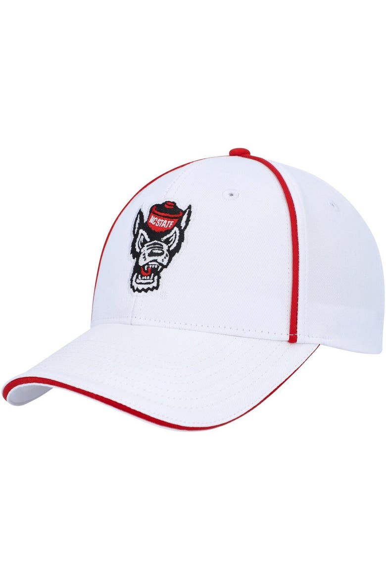 Men's Colosseum  White NC State Wolfpack Take Your Time Snapback Hat, Main, color, White