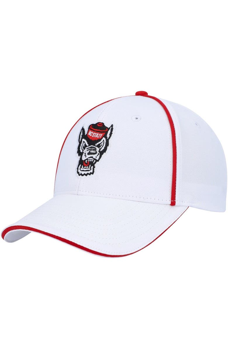 COLOSSEUM Men's Colosseum  White NC State Wolfpack Take Your Time Snapback Hat, Main, color, 