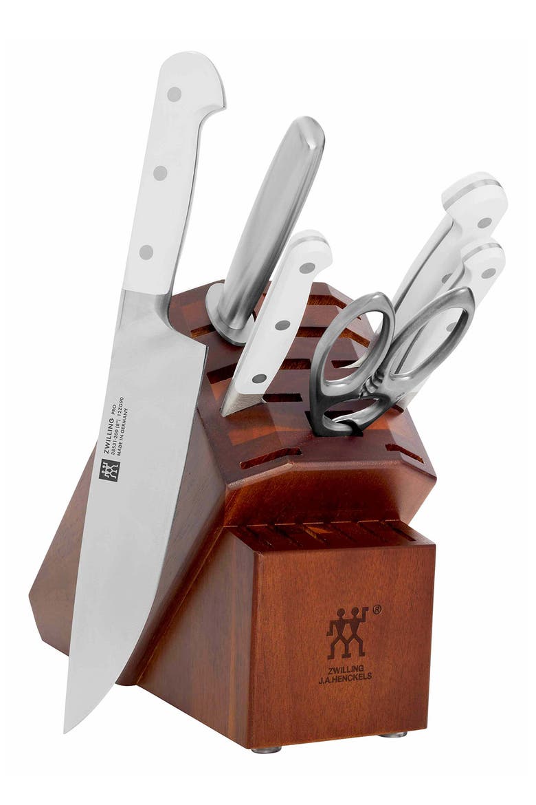 Pro Le Blanc 7-Piece Knife Block Set, Alternate, color, SILVER