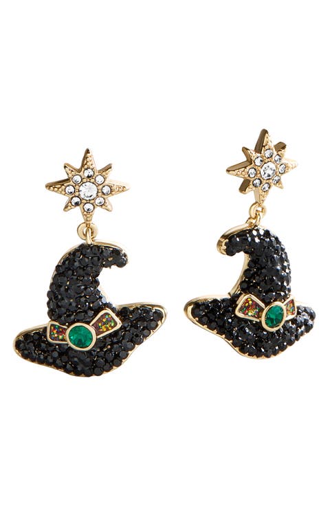 Hats the Spirit Witch Drop Earrings