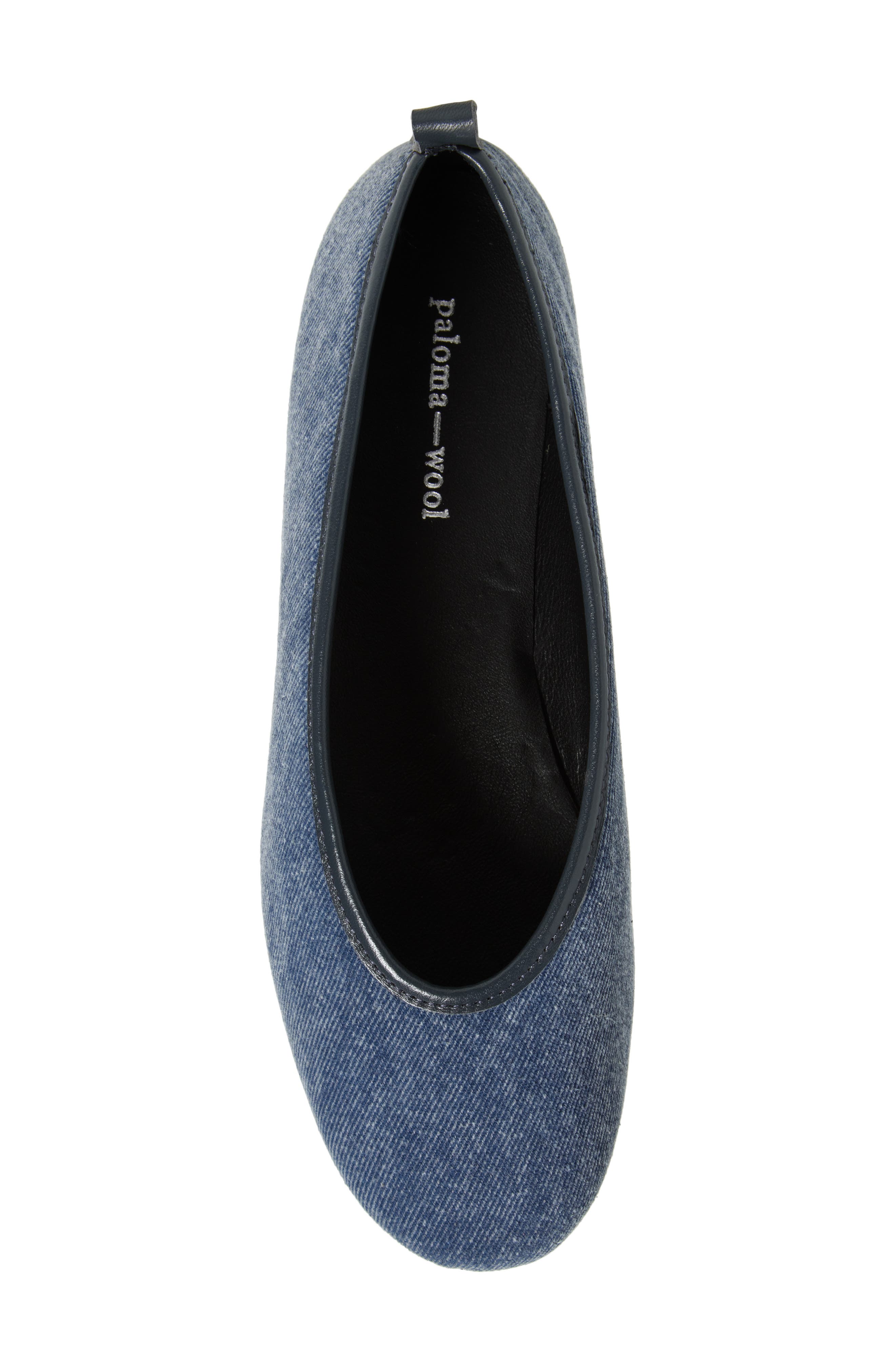 Paloma Wool Pili Denim Ballet Flat, Alternate, color, 