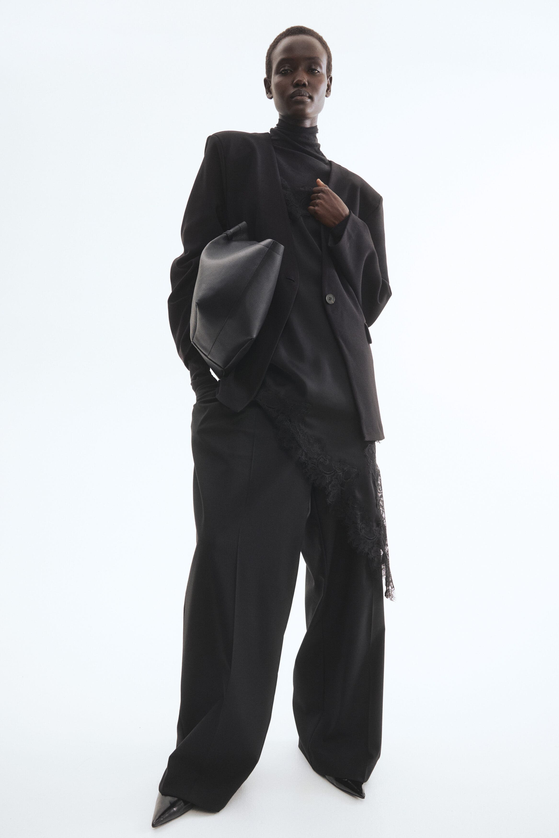 Collarless Jersey Blazer - image 2