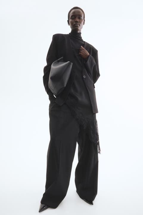 Collarless Jersey Blazer