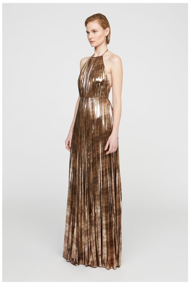 Maxine Jersey Gown, Alternate, color, Copper