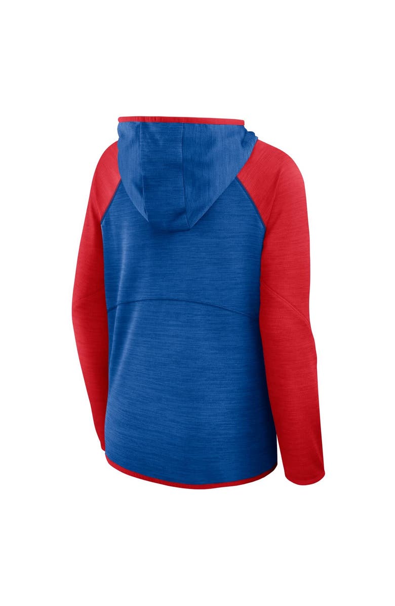 FANATICS Women's Fanatics Royal/Red Buffalo Bills Redzone End Around Pass Raglan Full-Zip Hoodie, Alternate, color, Royal