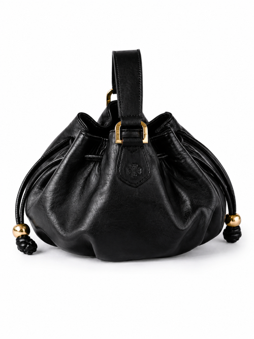 ROSZUAR Lunaire Smooth Leather Crossbody Bag in Black at Nordstrom