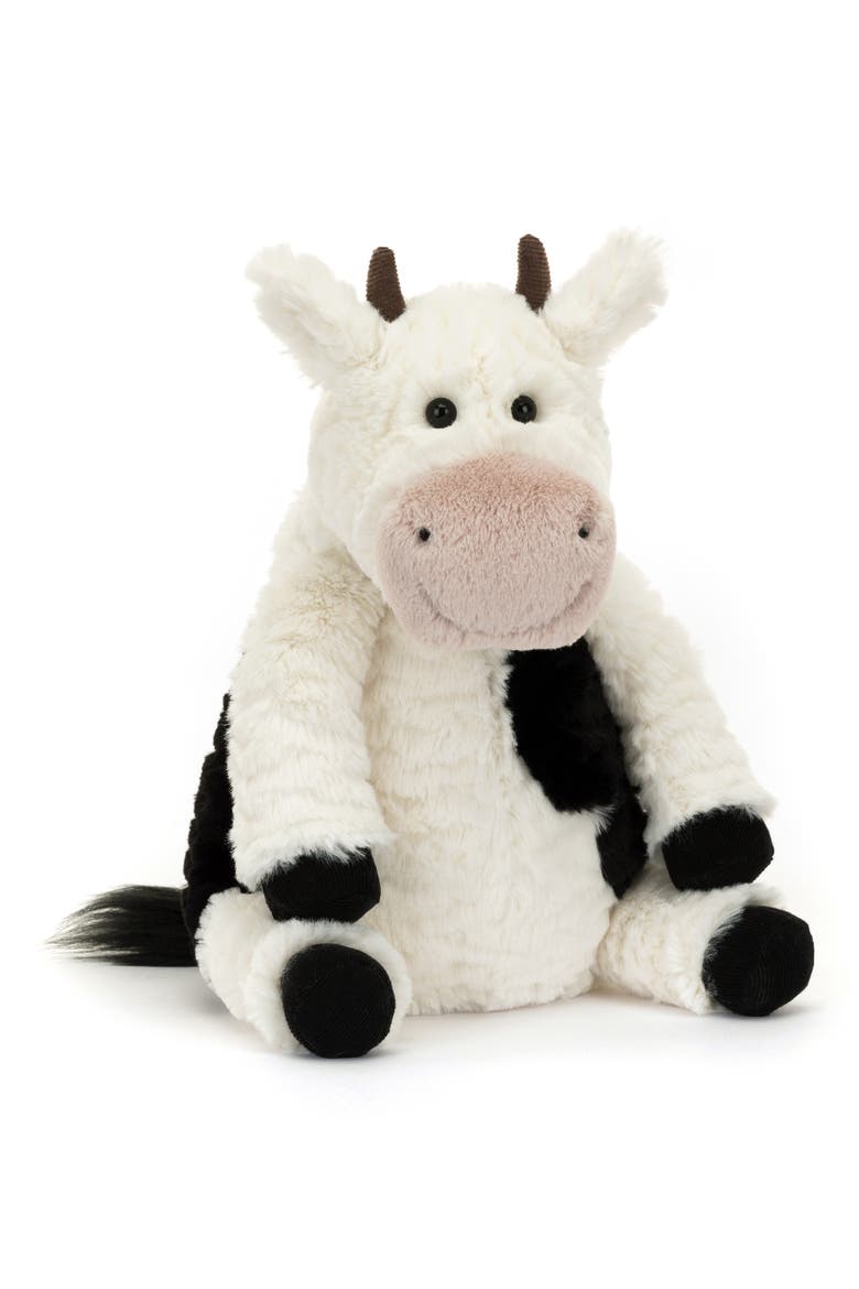 Mooliet Cow Stuffed Animal, Main, color, WHITE MULTI