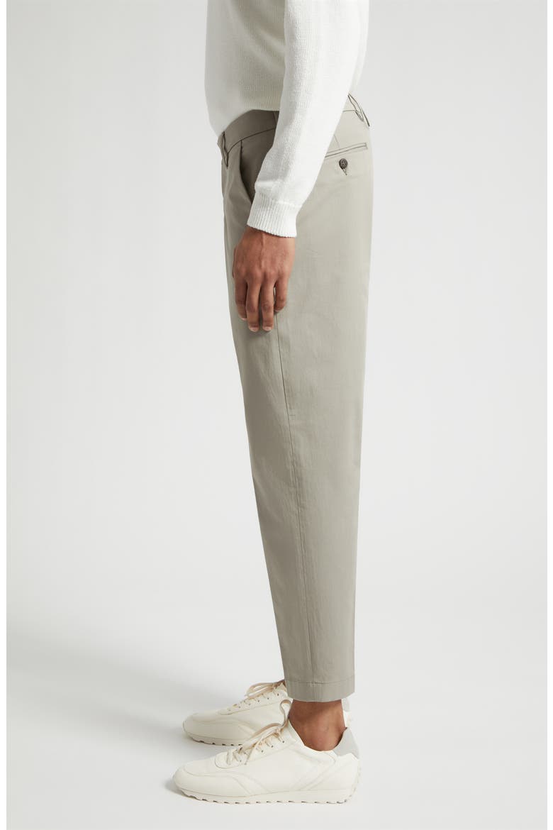 Stretch Cotton Pants, Alternate, color, MILITARY GREEN