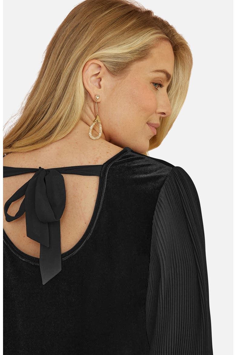 Velvet Tunic Dress, Alternate, color, Black