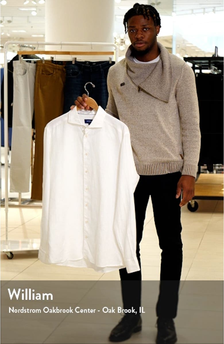 Slim Fit Linen Dress Shirt, sales video thumbnail