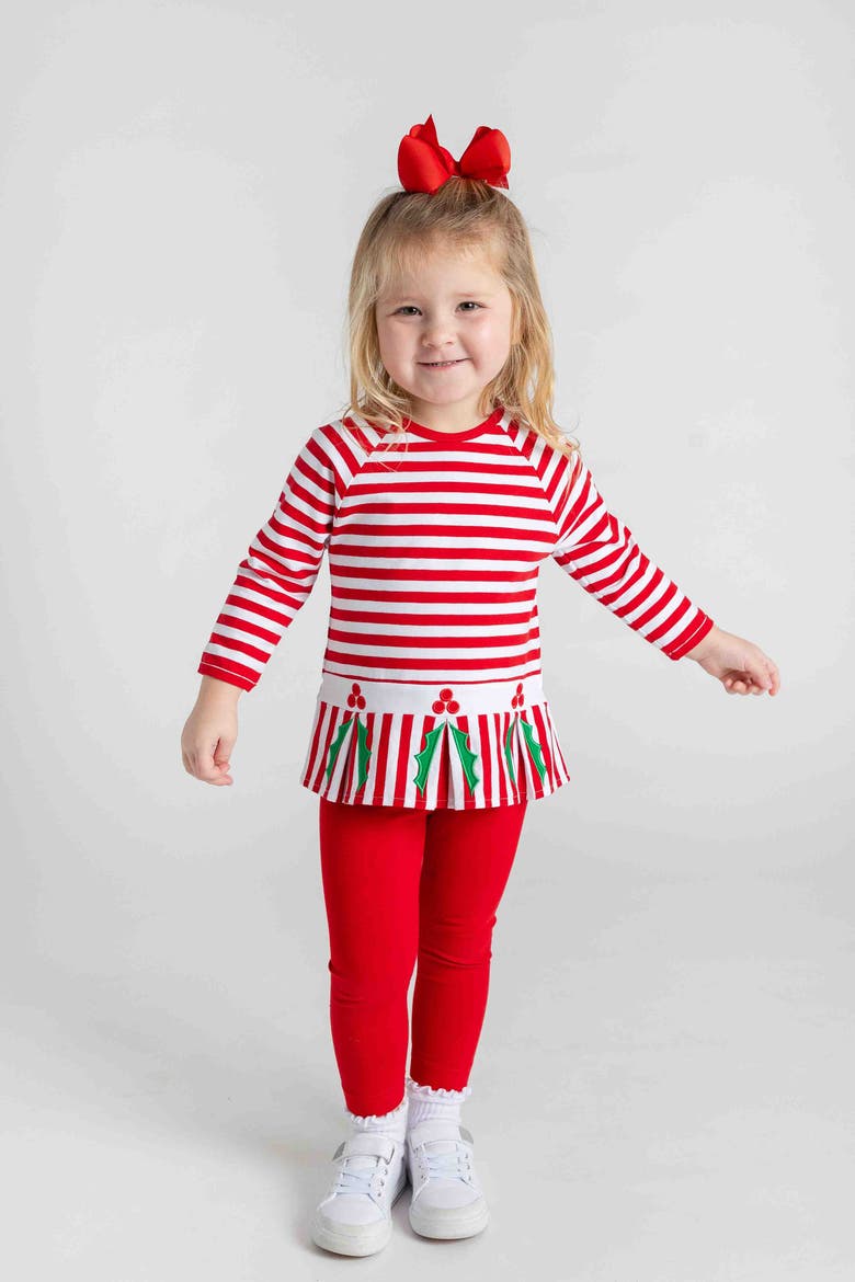 Knit Set With Holly, Alternate, color, Red, Green, White