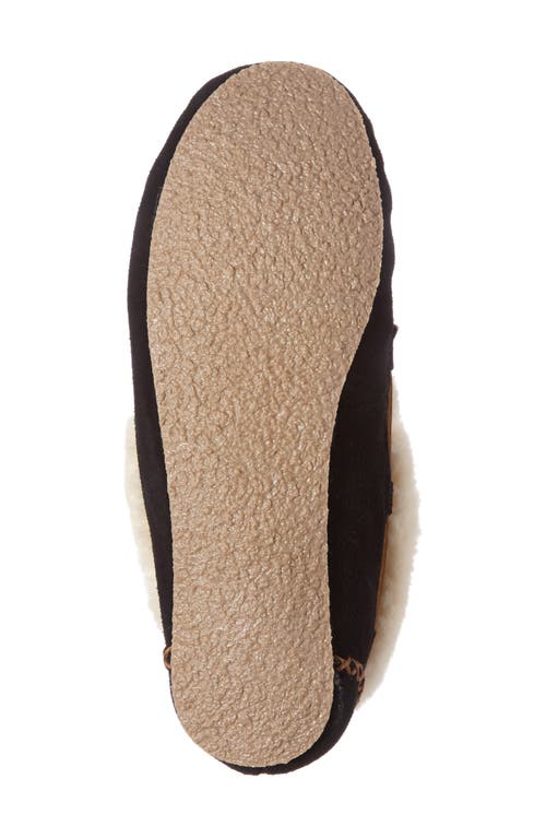 Minnetonka Chrissy Womens Suede Slippers Moccasins In Black