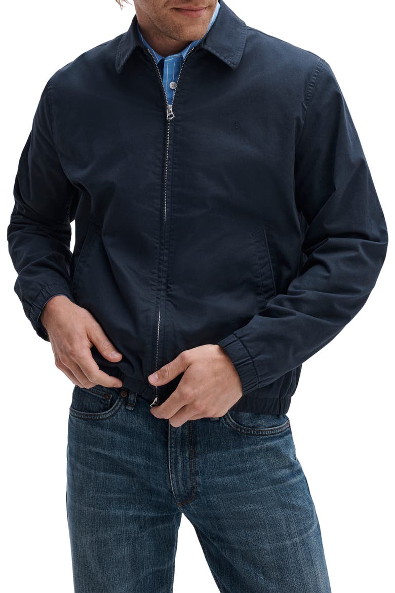 Harrington Stretch Cotton Jacket, Alternate, color, SAIL