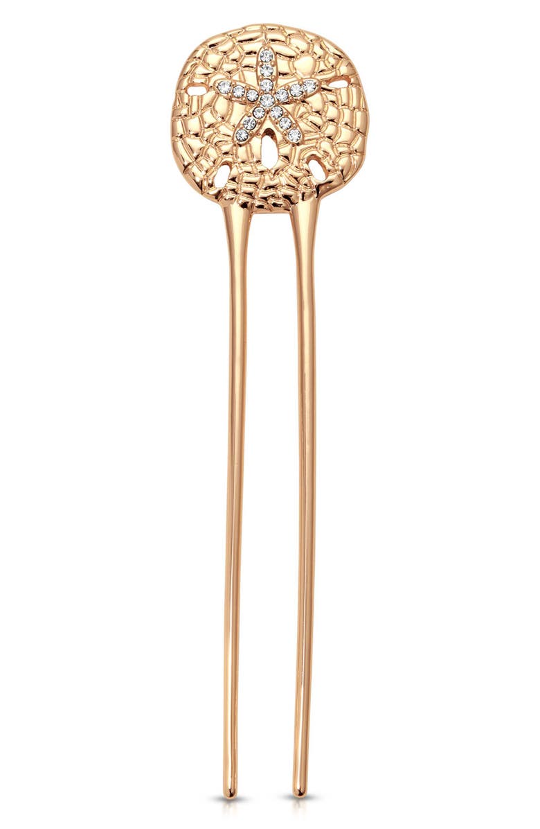 Ettika Sand Dollar Hair Pin, Main, color,