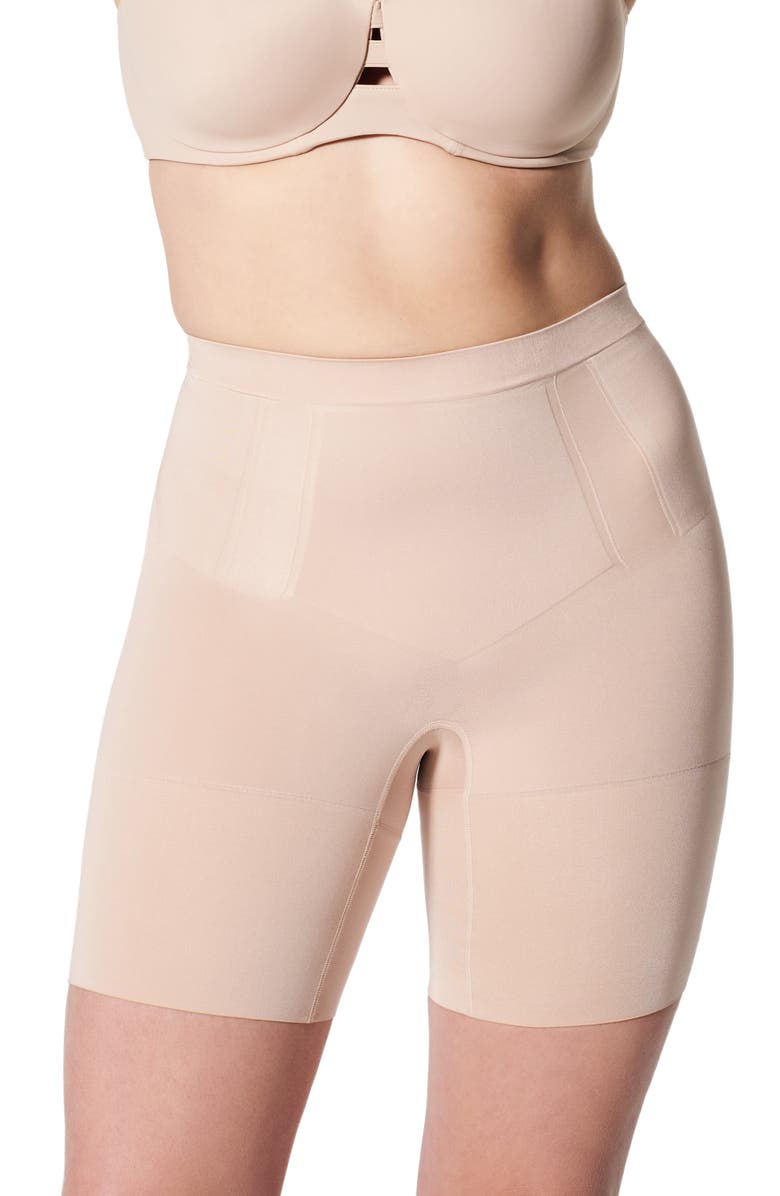 SPANX<sup>®</sup> SPANXsculpt<sup>™</sup> OnCore Mid-Thigh Shorts, Main, color, Soft Nude