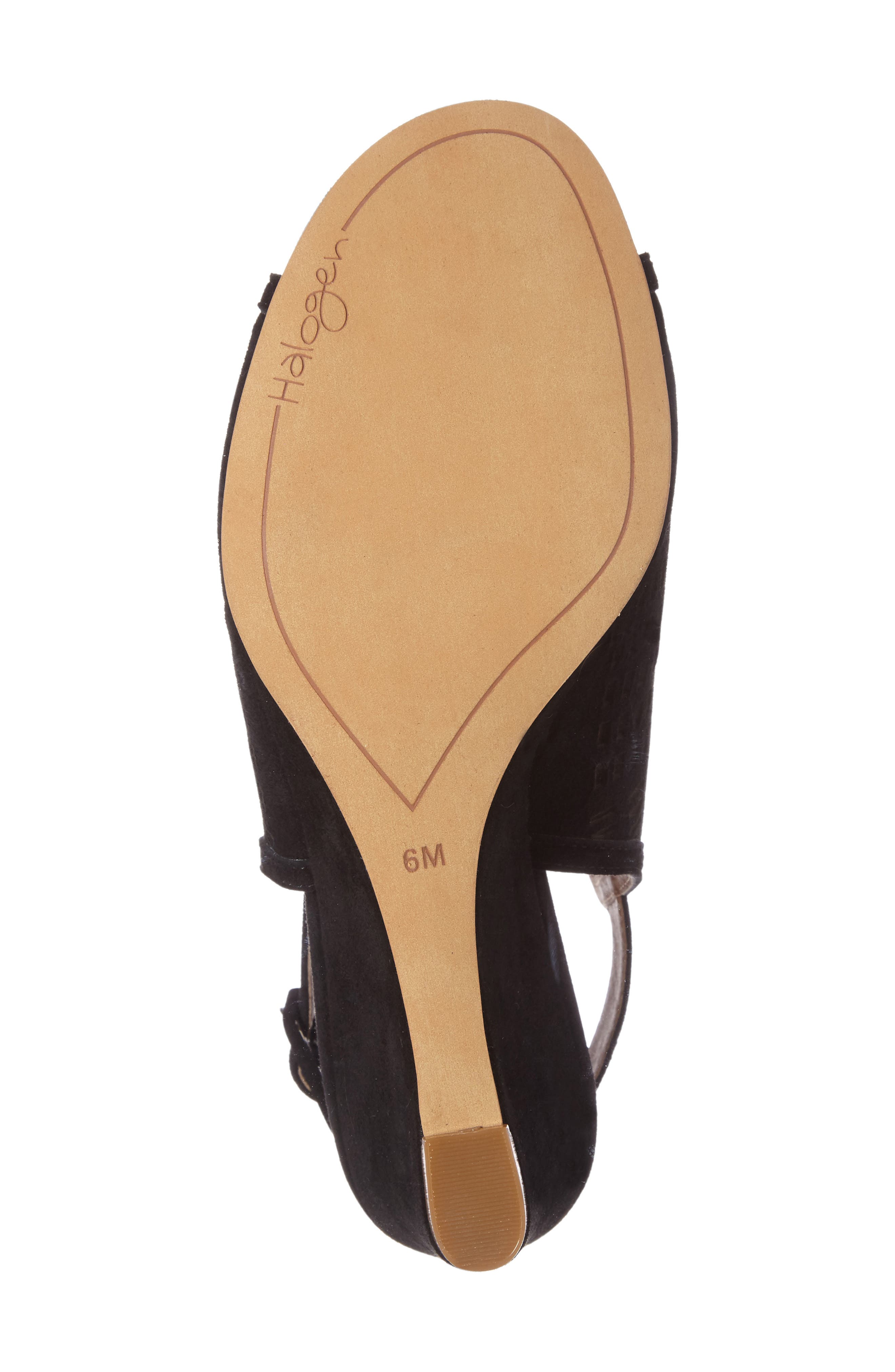 Rosina Laser Cut Wedge Sandal, Alternate, color, BLACK SUEDE