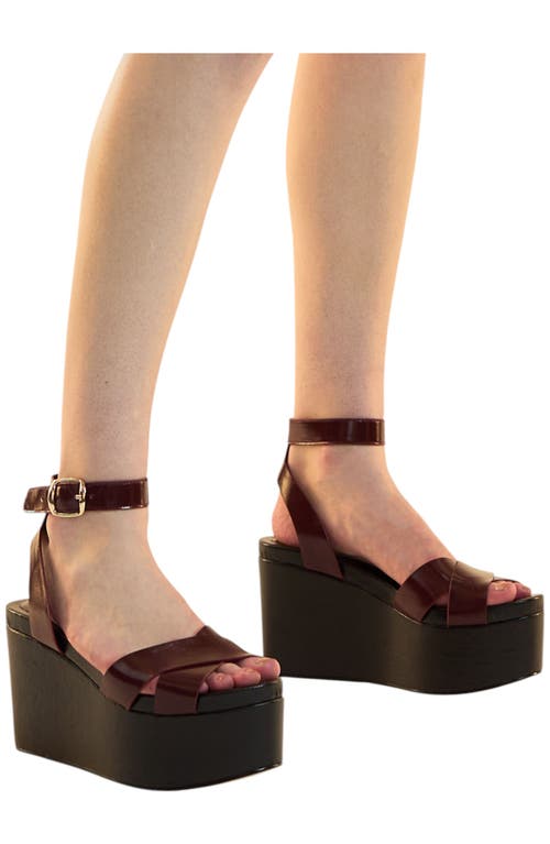 Cynthia Rowley Lisse Leather Wedge Sandals In Multi