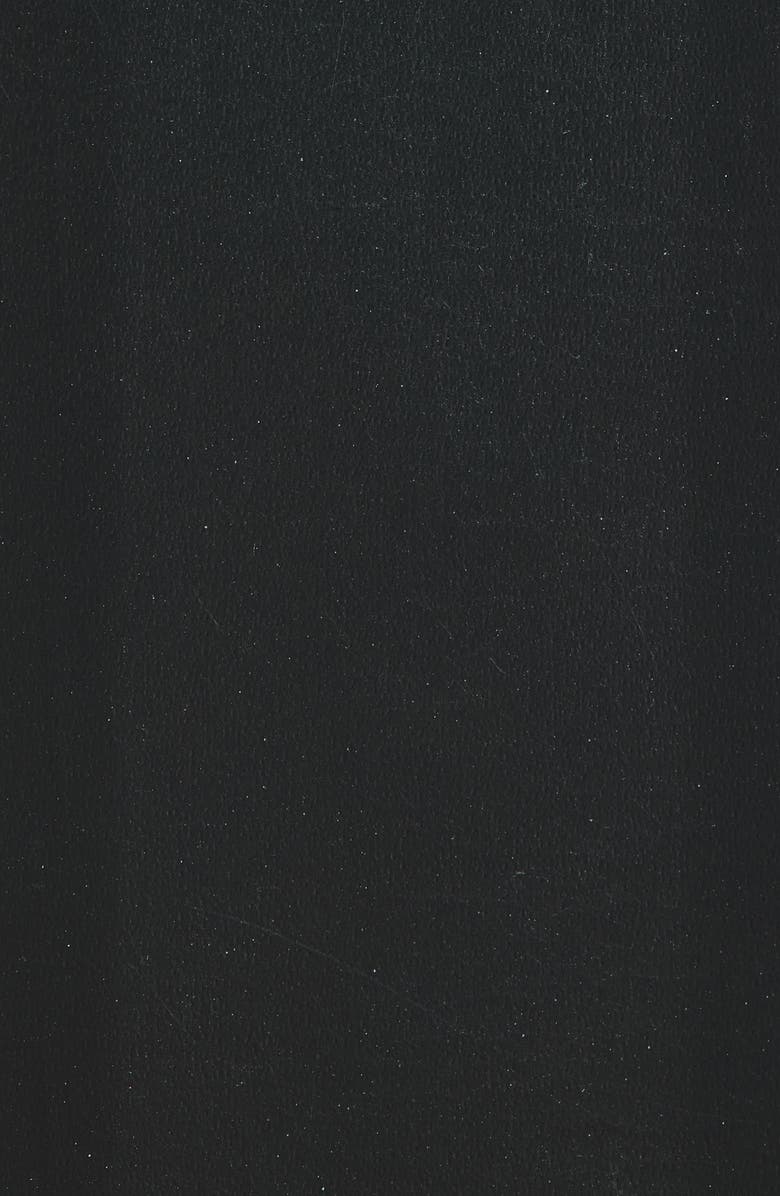 AllSaints Western Hexagon Buckle Leather Belt, Alternate, color, Black / Warm Brass