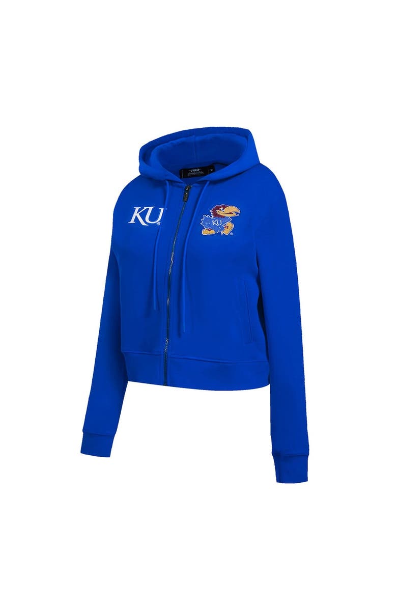 PRO STANDARD Women's Pro Standard Royal Kansas Jayhawks Game Day Sequin Full-Zip Hooded Jacket, Alternate, color, 