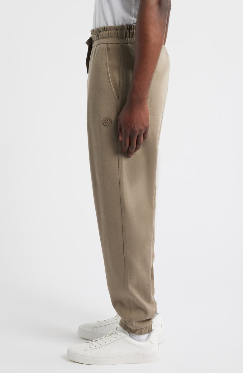 BOSS Locsin Cotton Joggers, Alternate, color, Open Brown