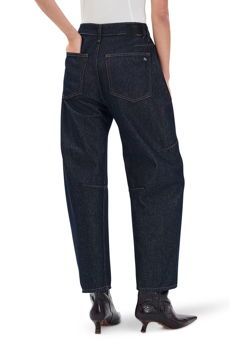 Charlie Super High Waist Crop Barrel Jeans, Alternate, color, TWTRI