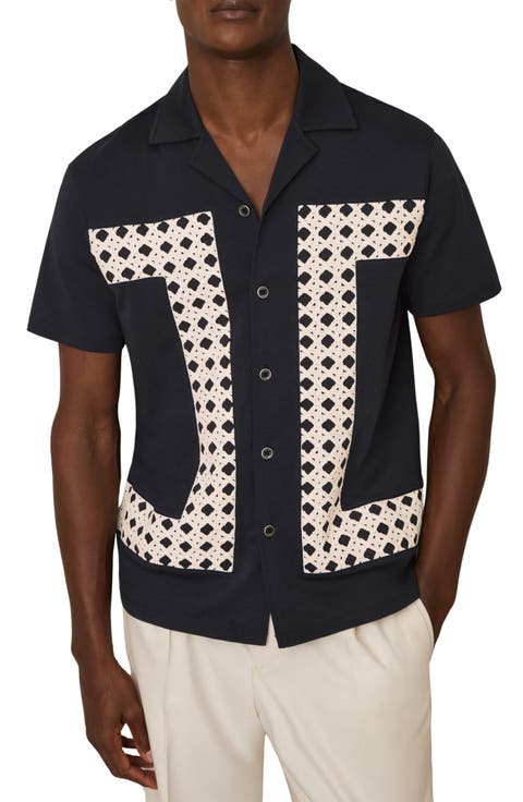 Cadore Overlay Detail Camp Shirt